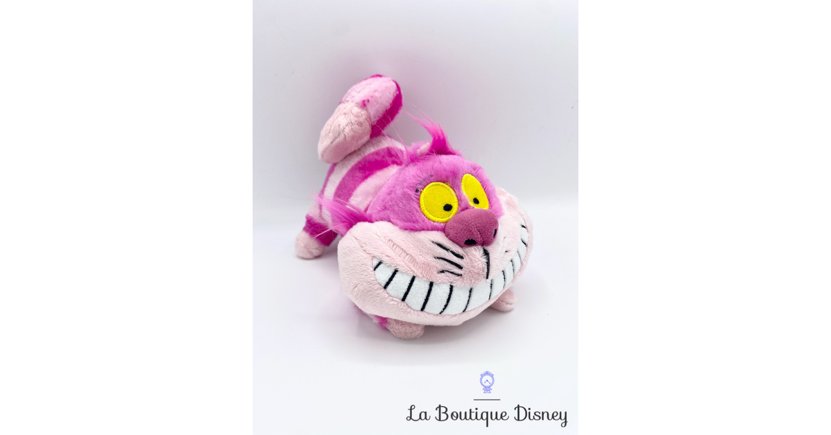 Peluche Chat Cheshire Disney Alice au pays des merveilles chat rose